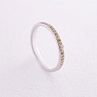 Золотое кольцо с желтыми бриллиантами 227001121 от ювелирного магазина Оникс - 4