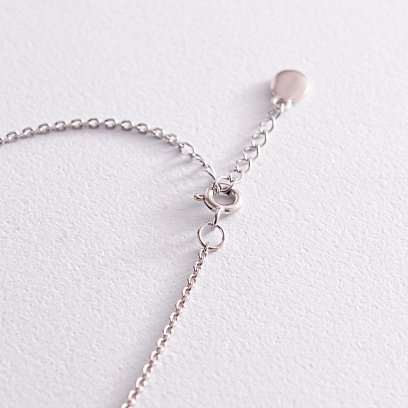 Браслет "Девочка и мальчик" в белом золоте (возможна гравировка) з2090б №3