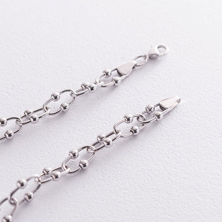 Колье "Фантазия" в белом золоте кол01912 от ювелирного магазина Оникс - 3