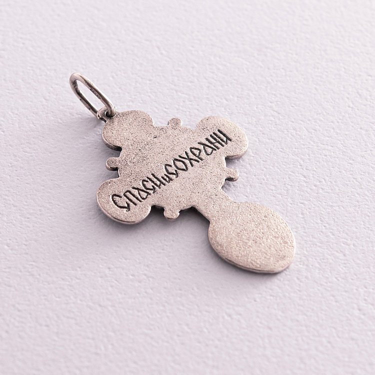 Православний хрест "Врятуй і збережи" 13113 від ювелірного магазину Онікс - 1