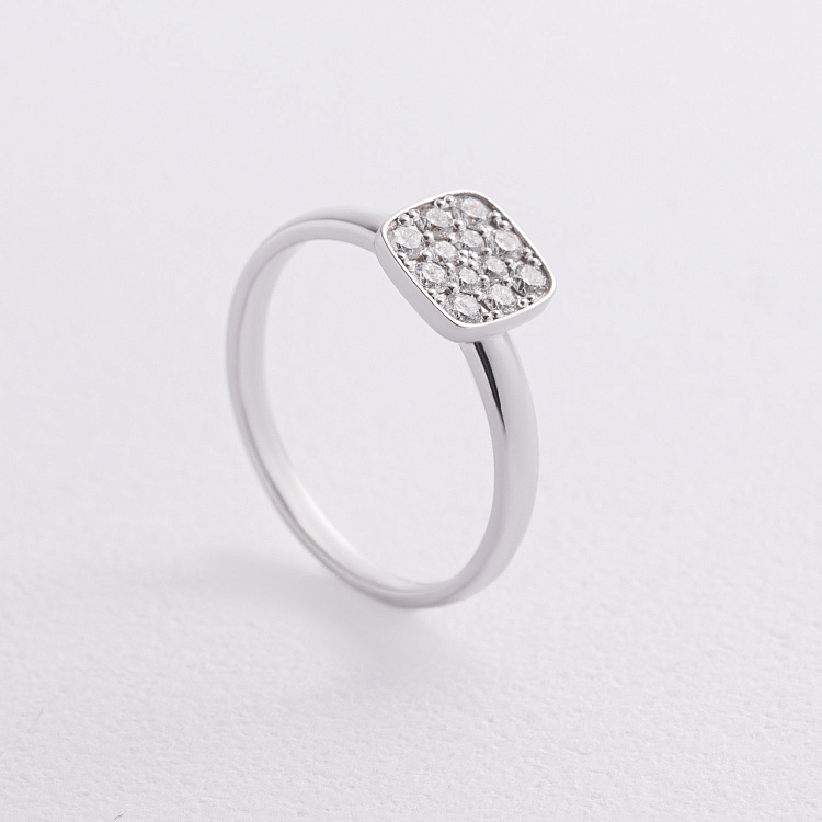 Золотое кольцо с бриллиантами 244981121 от ювелирного магазина Оникс - 4