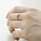 Помолвочное кольцо с фианитом к01900 от ювелирного магазина Оникс - 3