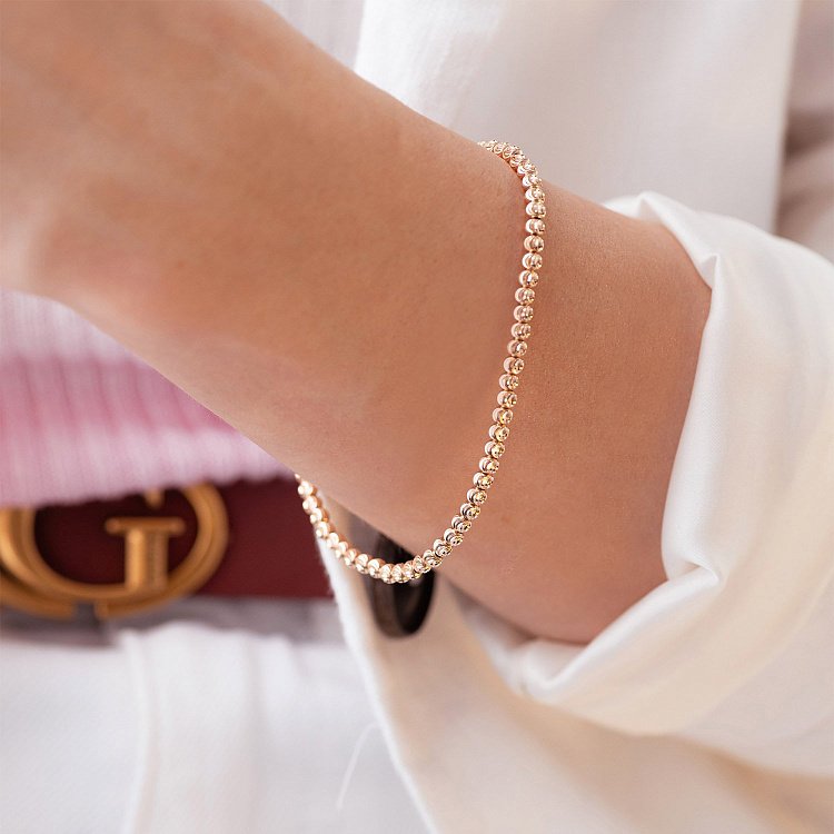 Браслет из красного золота б04169 от ювелирного магазина Оникс - 10