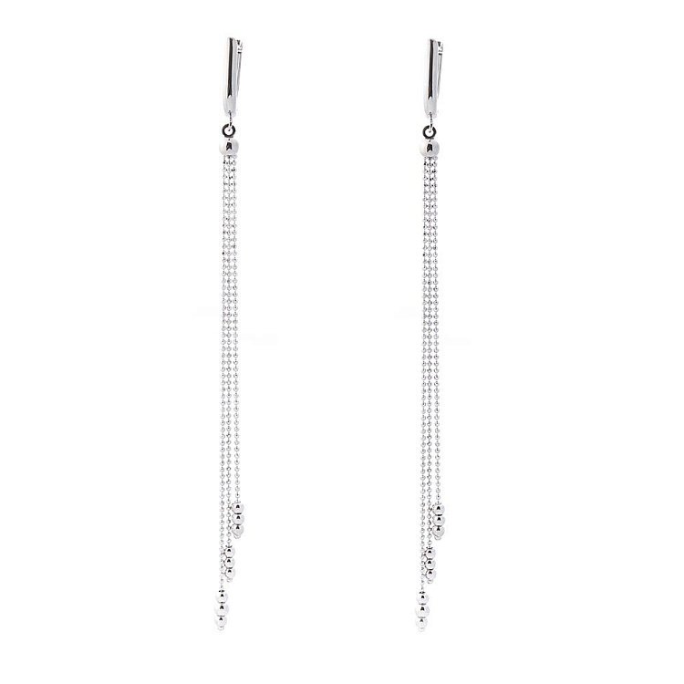 Золоті сережки на ланцюжку с05596 від ювелірного магазину Онікс