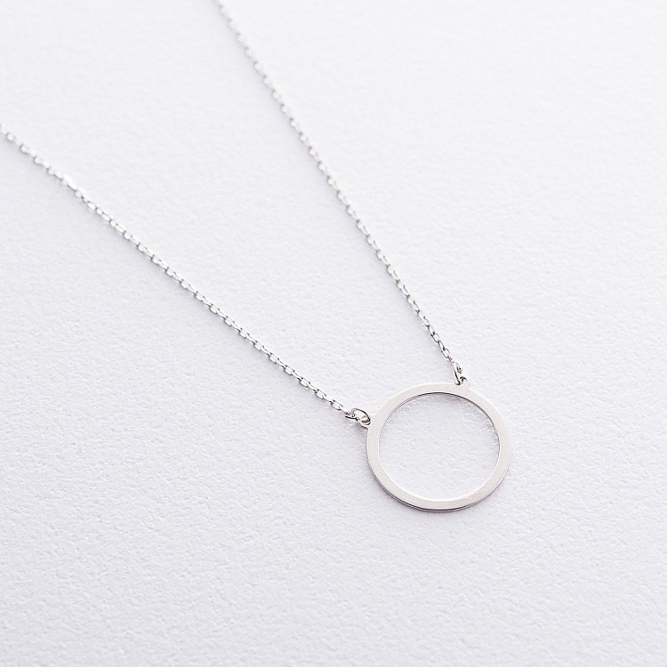 Срібне кольє "Круг" 18907 від ювелірного магазину Онікс - 3