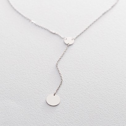 Золотое колье с монетками (возможна гравировка) кол01480 №6