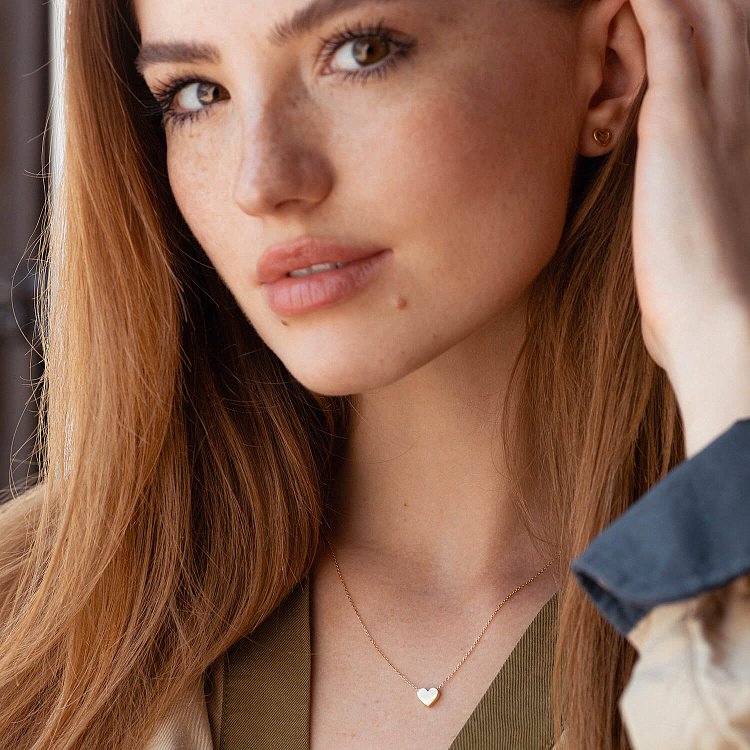 Кольє "Сердечко" в жовтому золоті кол01751 від ювелірного магазину Онікс - 3