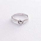 Помолвочное кольцо в белом золоте (бриллианты) кб03047 от ювелирного магазина Оникс