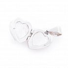 Срібний кулон "Сердечко" для фотографії (перламутр) 132833 от ювелирного магазина Оникс - 2