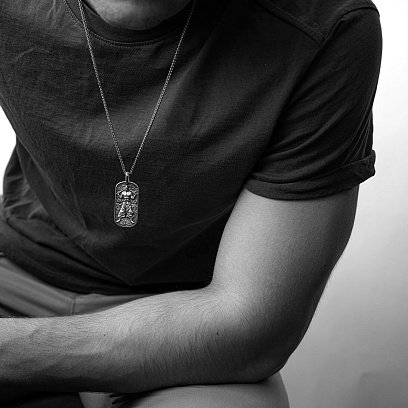 Золотий кулон "Український козак. Молитва українського націоналіста" п03827 №6