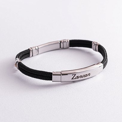 Чоловічий браслет з срібною та золотою вставкою Zancan EXB577R-NE №4