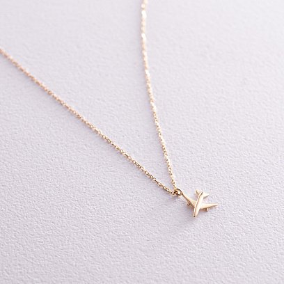 Кольє "Літачок" у жовтому золоті кол02302 №3