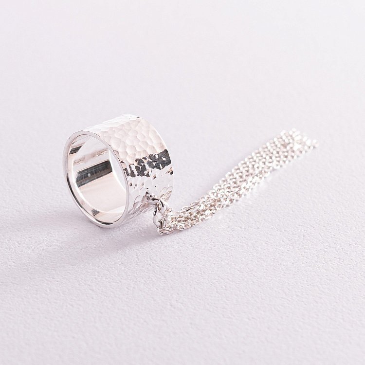 Широкое кольцо "Сатурн" в серебре 112627 от ювелирного магазина Оникс - 9