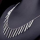 Серебряное колье с фианитами 18232 от ювелирного магазина Оникс - 3
