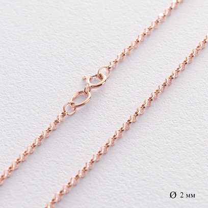 Золотая цепочка плетение Ролло (2.0 мм) ц00199