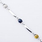 Серебряный браслет "Божья коровка" (эмаль) 14627 от ювелирного магазина Оникс - 1