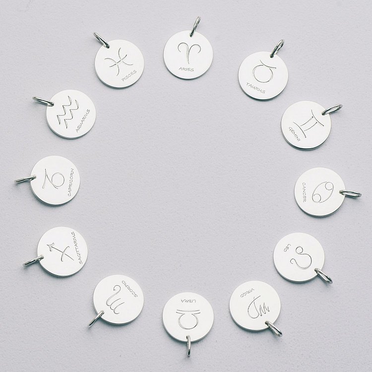 Срібний кулон з гравіюванням "Знак Зодіаку" 132722z від ювелірного магазину Онікс