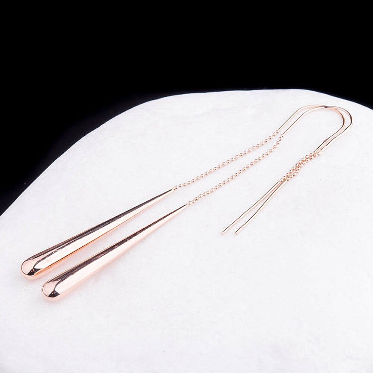 Золоті сережки без каменів с03827 від ювелірного магазину Онікс - 3