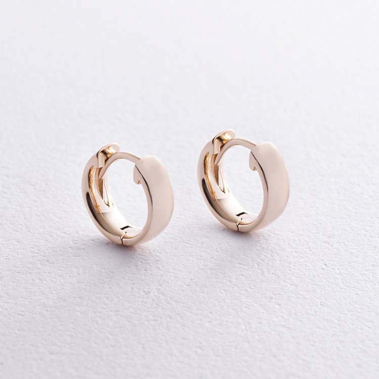 Сережки - кільця в жовтому золоті с08378 від ювелірного магазину Онікс