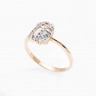 Золотое кольцо с аметистом и фианитами 14036042 от ювелирного магазина Оникс