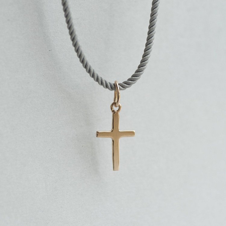 Золотой маленький крестик п02971 от ювелирного магазина Оникс - 4