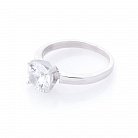 Серебряное помолвочное кольцо с фианитом 112093 от ювелирного магазина Оникс - 1