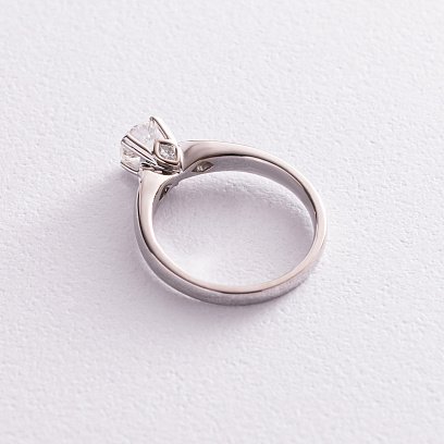 Заручальна золота каблучка з діамантами кб0387nl №5