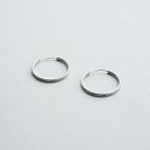 Серебряные серьги-кольца 122228 от ювелирного магазина Оникс - 3