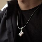 Серебряный кулон "Молот с Щитом Иггдрасиля" 7047 от ювелирного магазина Оникс - 2