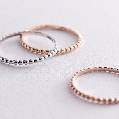 Каблучка в жовтому золоті к06633 №17