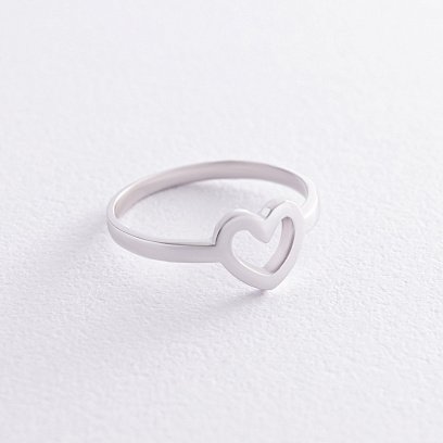 Серебряное кольцо "Сердечко" 7050