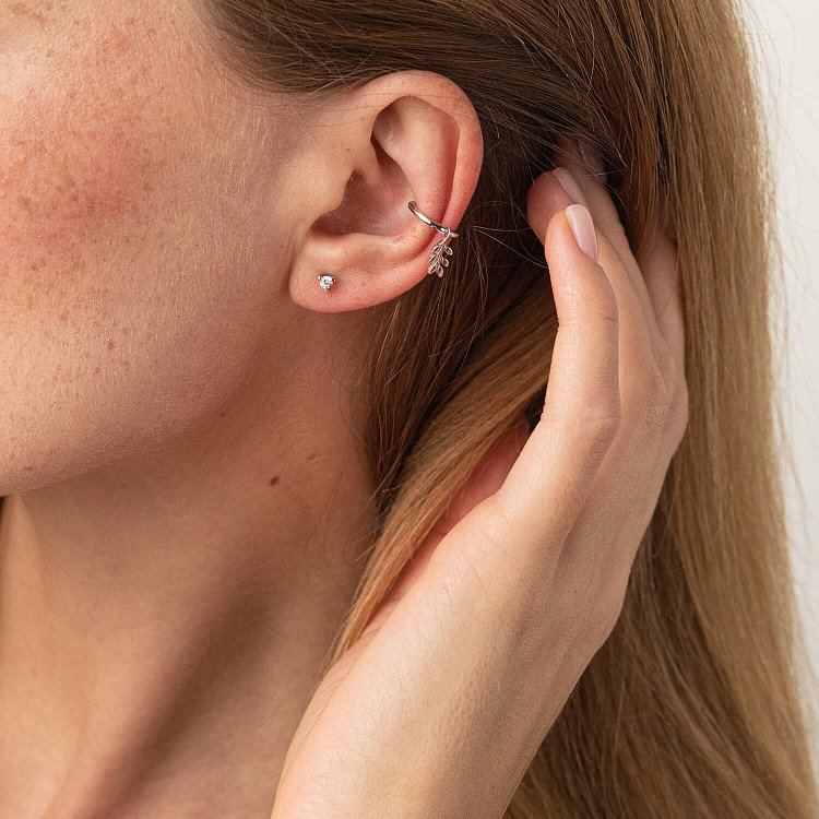 Каффа "Гілочка" у білому золоті с08047 від ювелірного магазину Онікс - 4