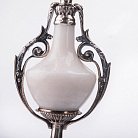 Серебряный подсвечник ручной работы  "Белая ваза" сер00036 от ювелирного магазина Оникс - 3