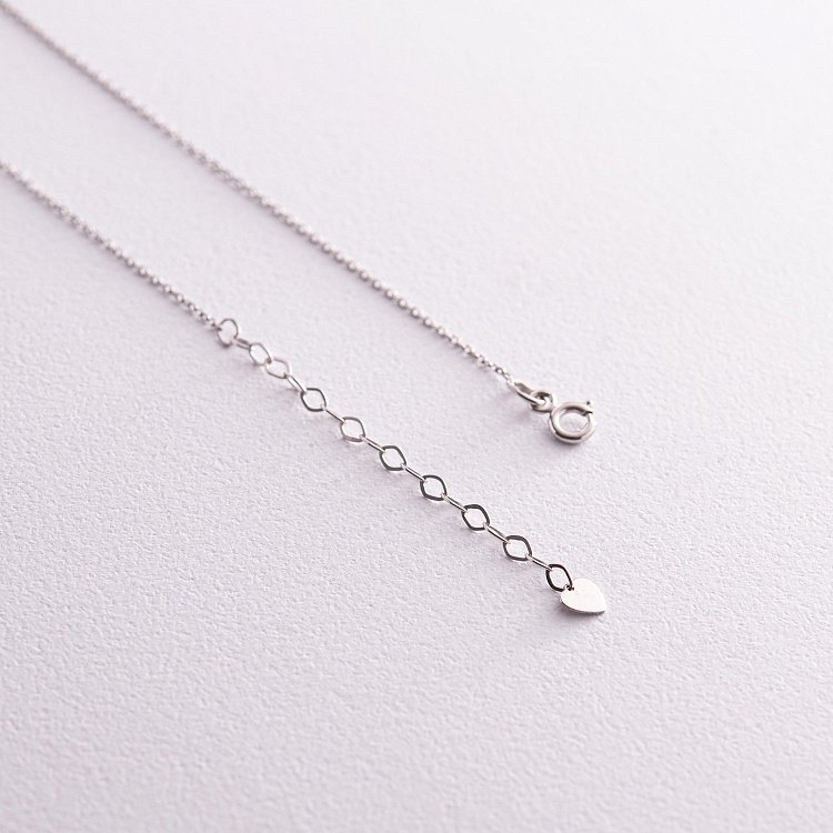 Колье "Жемчужина на цепочке" (белое золото) кол02289 от ювелирного магазина Оникс - 8