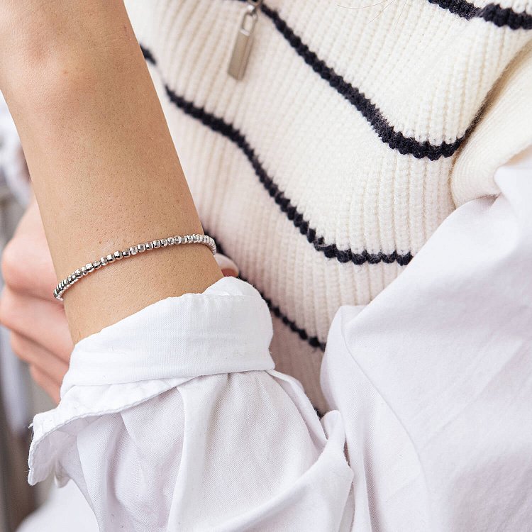 Срібний браслет "Кульки" 141600 від ювелірного магазину Онікс - 9