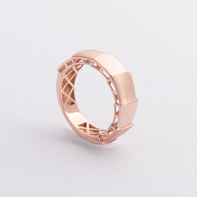 Золотое кольцо "Змея" к08394