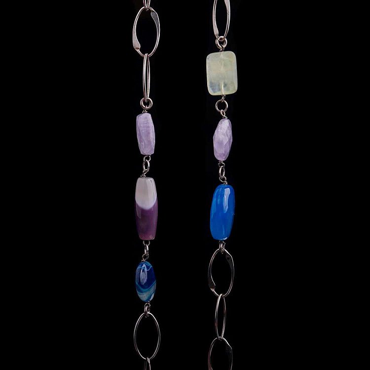 Намисто з кварцом, аметистом і агатом COLDR1016 - 2 Намисто з кварцом, аметистом і агатом COLDR1016 від ювелірного магазину Онікс - 2