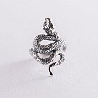 Серебряное кольцо "Змея" 112601 от ювелирного магазина Оникс