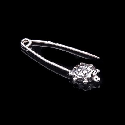 Срібна шпилька "Черепашка" 21012 №2