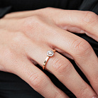 Золота каблучка з діамантами 12659аг от ювелирного магазина Оникс - 2