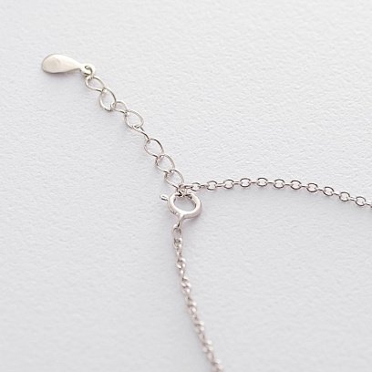 Серебряное колье "Древо жизни" (фианит) 18773 №2