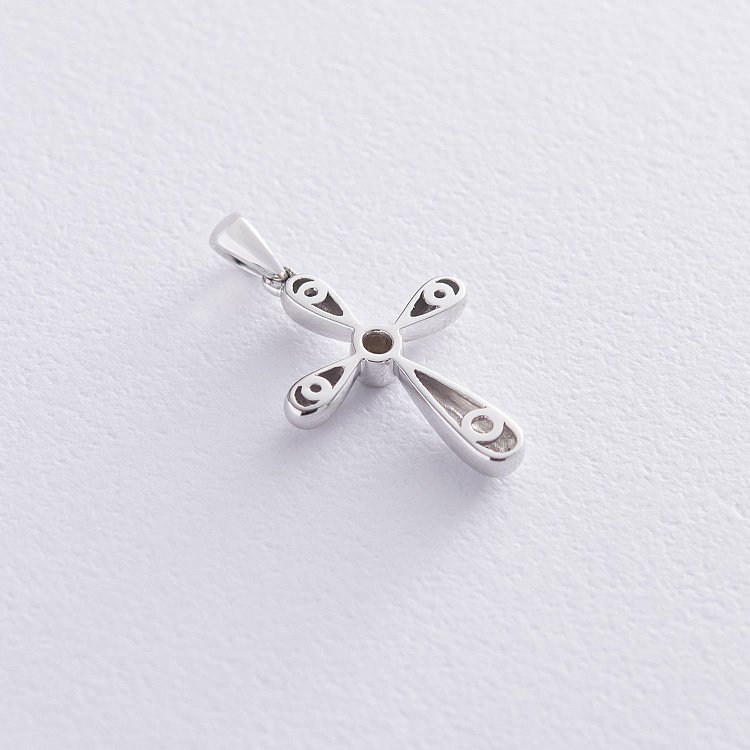 Золотой крестик с бриллиантом пб0243ri от ювелирного магазина Оникс - 2