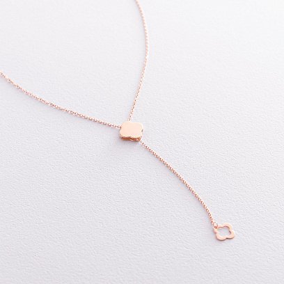 Кольє "Конюшина" в червоному золоті кол01901