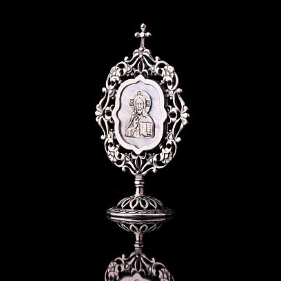 Серебряная икона "Иисус" 23439и