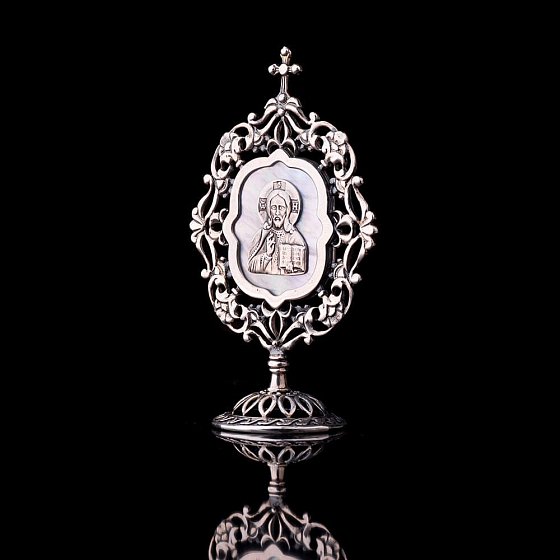 Серебряная икона "Иисус" 23439и