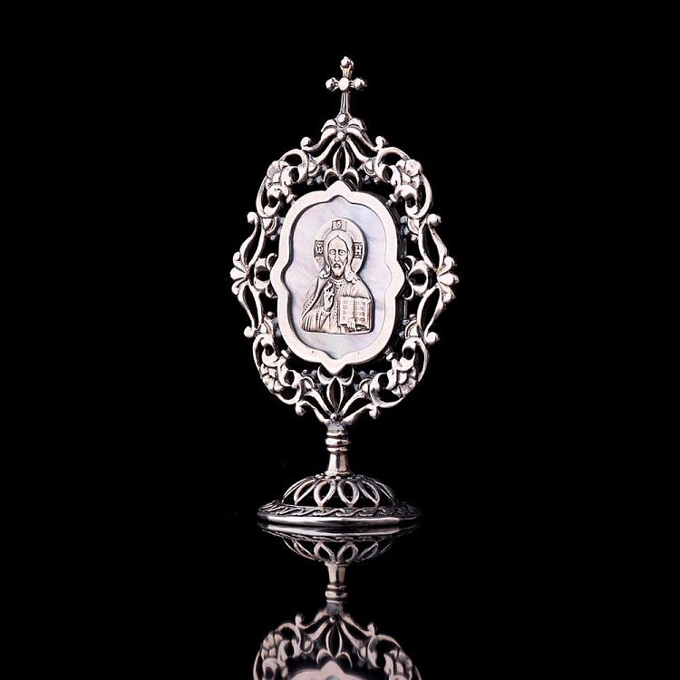 Серебряная икона "Иисус" 23439и Серебряная икона "Иисус" 23439и от ювелирного магазина Оникс