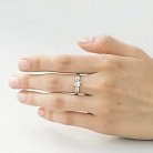 Золотое помолвочное кольцо с фианитами к04609 от ювелирного магазина Оникс - 5