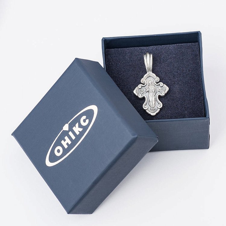 Православный крест (чернение) 131189 от ювелирного магазина Оникс - 7