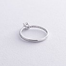 Помолвочное кольцо с бриллиантами (белое золото) 225761121 от ювелирного магазина Оникс - 4