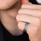 Серебряное текстурное кольцо 7016 от ювелирного магазина Оникс - 3